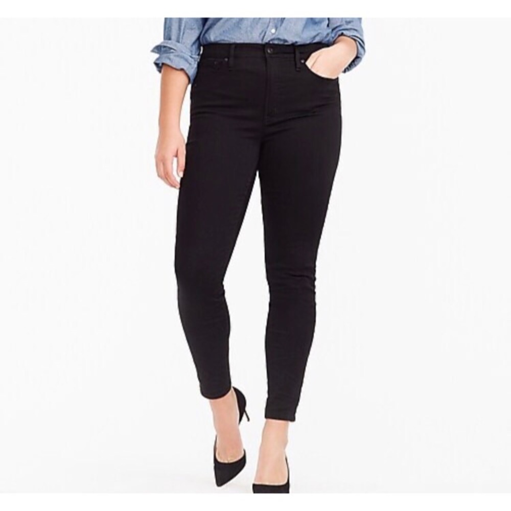 J. Crew true black high rise skinny jeans 29